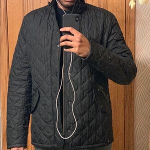 Barbour Chelsea Quilted Jacket - Black - Small